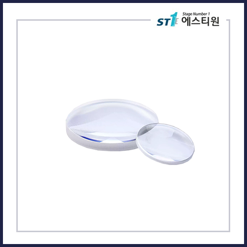 빛을 모으는 양면 볼록 렌즈 (A코팅) - [SGLA12 / 직경 20•25.4mm / 파장 350~700nm]