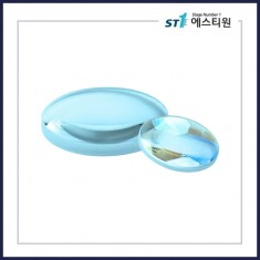 불화칼슘 (CaF2) • 양면 볼록 렌즈 [SGLH52 / 직경 12.7•25.4mm / 무코팅]