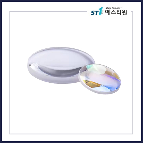 석영 • 양면 볼록 렌즈 • 단파 적외선 SWIR 코팅 - [SGLH22 / 직경 50.8 / 파장 1000~1650nm]